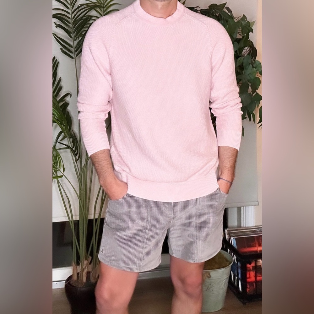 SOLD Lululemon | Textured Knit Crewneck Sweater in Light Pink (Medium) - Picture 12 of 16